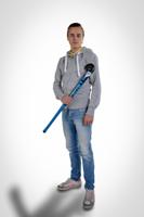 Engelhart Hockeystick blauw 36'' - thumbnail