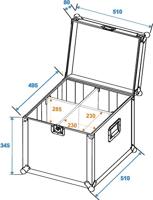 Roadinger Roadinger Transportcase PAR-64 Flightcase (l x b x h) 520 x 530 x 425 mm - thumbnail