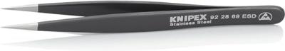 Knipex 92 28 69 ESD Precisiepincet Spits, krachtig 120 mm Knipex 92 28 69 ESD Precisiepincet Spits, krachtig 120 mm