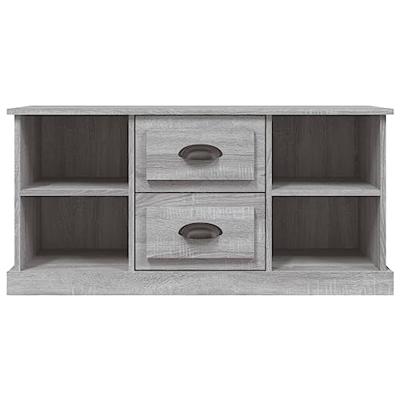 Tv-meubel 99,5x35,5x48 cm bewerkt hout grijs sonoma eikenkleur