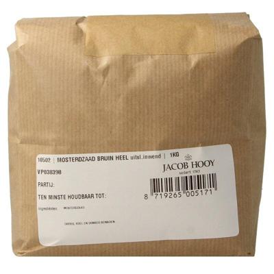 Jacob Hooy Mosterdzaad bruin heel 1 Kilogram
