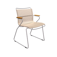 Houe Click Dining tuinstoel met arm Beige - thumbnail