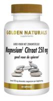 Golden Naturals Magnesium Citraat 250mg Capsules - thumbnail
