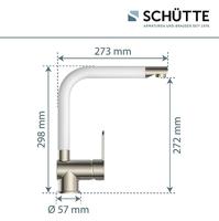 Keukenmengkraan Schutte Rio Hoge Draaibare Uitloop RVS en Mat Zwart - thumbnail