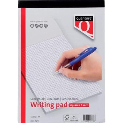 Schrijfblok Quantore A5 ruit 5 mm