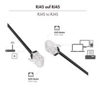 LogiLink CQ3023U RJ45 Netwerkkabel, patchkabel CAT 6A U/UTP 0.50 m Zwart Extreem dun, Zeer flexibel, Vlambestendig, Halogeenvrij 1 stuk(s) - thumbnail
