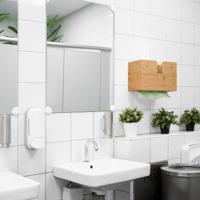 Relaxdays opbergmand stof, met deksel, HxBxD: 25 x 33 x 33 cm, opbergkist, mand voor kast, stoffen box, grijs - thumbnail