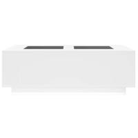 Salontafel met Infinity LED 116x69x40 cm wit - thumbnail