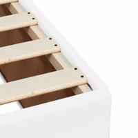 Bedframe kunstleer wit 140x190 cm - thumbnail