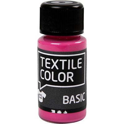 Creativ Company Textile color semi-dekkende textielverf - roze, 50ml
