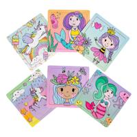 LG-Imports houten puzzel (prinses, eenhoorn of zeemeermin) - thumbnail