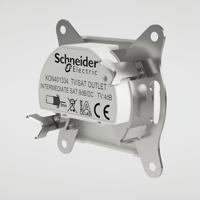 Schneider Electric EPH3470321D TV-satelliet doorvoercontactdoos Asfora Wit (RAL 9003) 1 stuk(s) - thumbnail