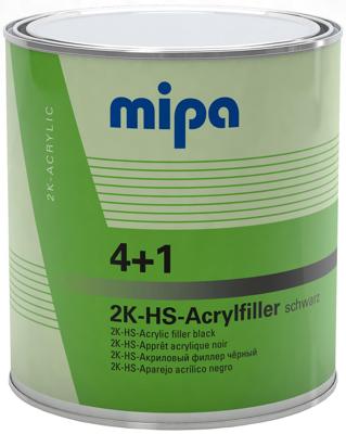 Mipa acryl filler "4+1 hs" 4+1 acrylic filter hs 3l black