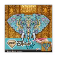 Grafix Diamond Painting op Canvas Olifant - thumbnail