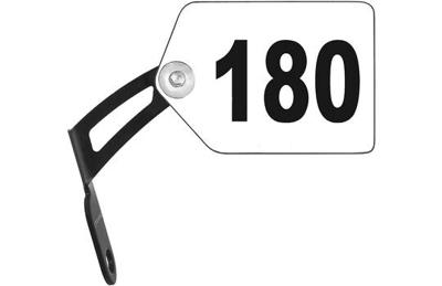 Trivio - kaderplaathouder aluminium zwart