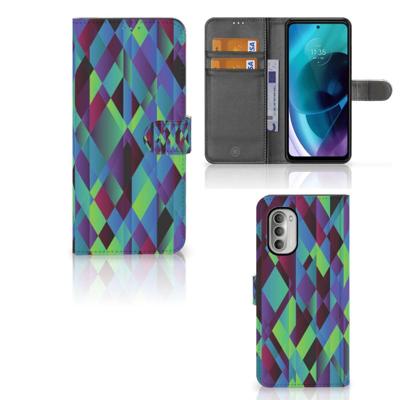 Motorola Moto G51 5G | Book Case | Abstract Green Blue