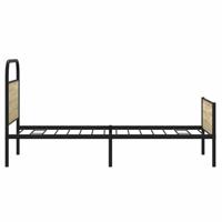 Bedframe zonder matras bewerkt hout sonoma eikenkleur 107x203cm - thumbnail