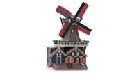 Dickensville Molen de Rat met draaiende wieken IJlst 28 cm led - thumbnail