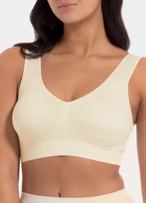 Magic Bamboe Bustier - Comfort BH - Comfort Bra - Zachte bamboe bh Top brede bandjes - M - Creme - M - M - M - M - M - M - M - M