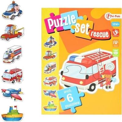 Toi-toys Legpuzzel Set Hulpdiensten Junior Karton 15 Stukjes
