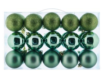 LIVARNO home 30 Kerstballen (groen mix)