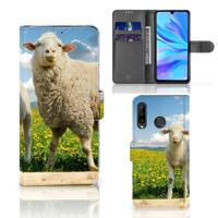 Huawei P30 Lite (2020) | Telefoonhoesje | Met pasjeshouder | Schaap en Lammetje - thumbnail