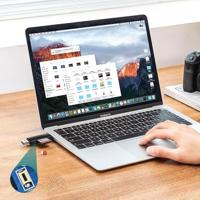 Ugreen SD/micro SD-kaartlezeradapter (USB-A/USB-C) zwart (CM304) - thumbnail