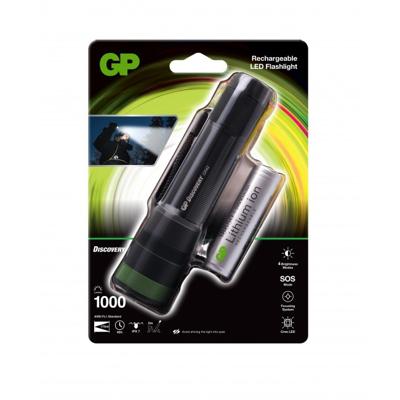 GP Discovery GPDISFLCR42BL193 GPDISFLCR42BL193 Zaklamp LED Met USB-poort werkt op een accu 1000 lm 40 h 190 g GP Discovery GPDISFLCR42BL193 GPDISFLCR42BL193 Zaklamp LED Met USB-poort werkt op een accu 1000 lm 40 h 190 g