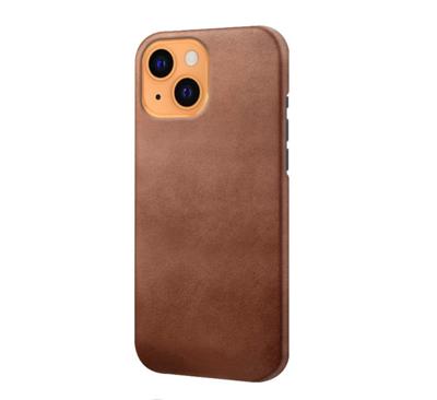 Casecentive Leren Back case iPhone 13 bruin