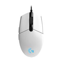 Logitech G102 6-toetsen RGB gloeiende 6000DPI vijf-Speed verstelbare bedrade optische gaming muis lengte: 2m (wit) - thumbnail