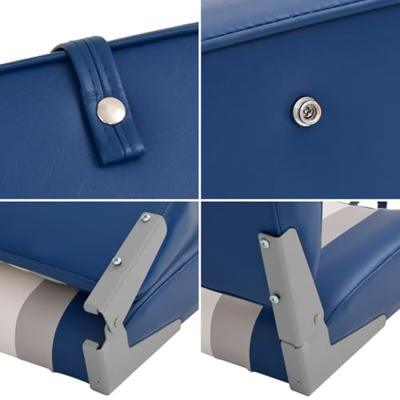 VidaXL 4-delige bootstoelenset met hoge rugleuning inklapbaar