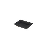 INK Post Wastafel Keramische Slab Envelop Bak met 1 Kraangat - 600x450x10 mm - Lauren Black Mat - thumbnail