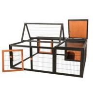TRIXIE Buitenverblijf, Natura C, 150 x 53 x 150 cm, zwart-bruin - thumbnail