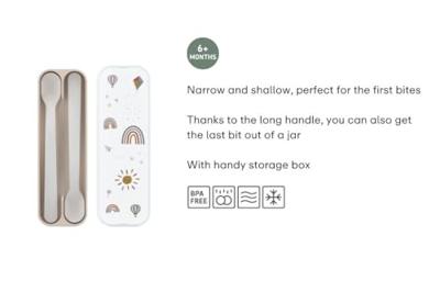 Mepal Sunshine&Rainbow babylepel set a 2