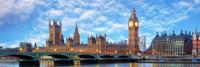 Schilderij - The Big Ben, Londen , panorama, premium print, 2 maten - thumbnail