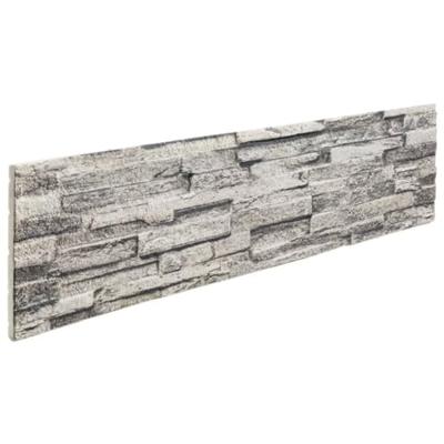 VidaXL Wandpanelen 14 st 3d 100x25 cm eps lichtgrijs