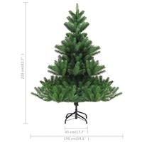 VidaXL Kunstkerstboom nordmann 210 cm groen - thumbnail