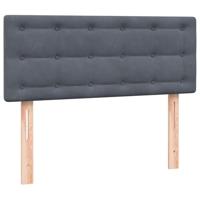 Boxspring met matras fluweel donkergrijs 120x220 cm - thumbnail