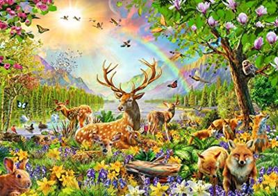 Ravensburger - puzzel mooie hertenfamilie 200 stuks xxl