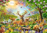 Ravensburger - puzzel mooie hertenfamilie 200 stuks xxl - thumbnail