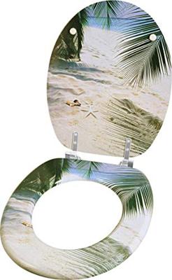 Cornat Wc-Bril Mdf-Gelakt Palm&Strand Gr - KSD531