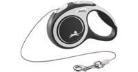Flexi New Comfort - Hondenriem - Koord - Zwart - XS - 3M - thumbnail