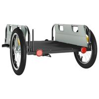 Fietstrailer oxford stof en ijzer grijs - thumbnail