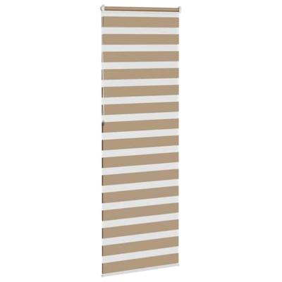 Zebra Blind 80x230 cm stofbreedte 75,9 cm polyester zandbruin