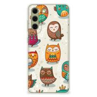 Samsung Galaxy S21FE | TPU Hoesje | Vrolijke Uilen - thumbnail