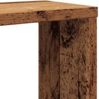 Wandschappen kubus 4 st 60x15x23 cm bewerkt hout oud houtkleur - thumbnail