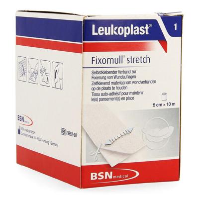 Leukoplast Fixomull Stretch fixatiepleister 10m x 5cm Leukoplast Fixomull Stretch fixatiepleister 10m x 5cm