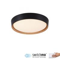 Paul Neuhaus Plafondlamp Emilia Ø 40 cm DIM hout zwart - thumbnail