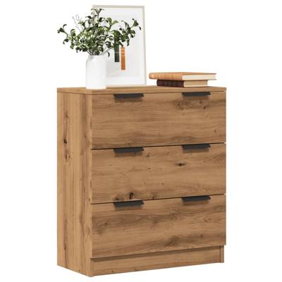 Dressoir 60x30x70 cm bewerkt hout artisan eikenkleurig