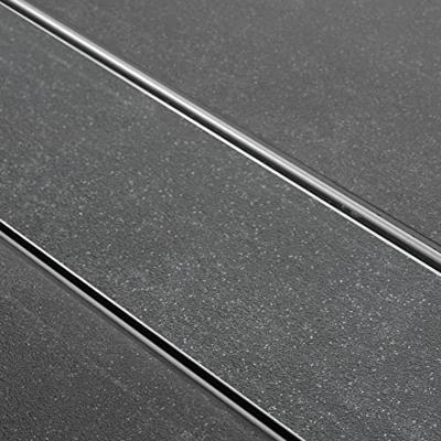 Easy Drain Tegeldrain tegelgoot 9.8x90cm met zijuitloop 50mm RVS edt900